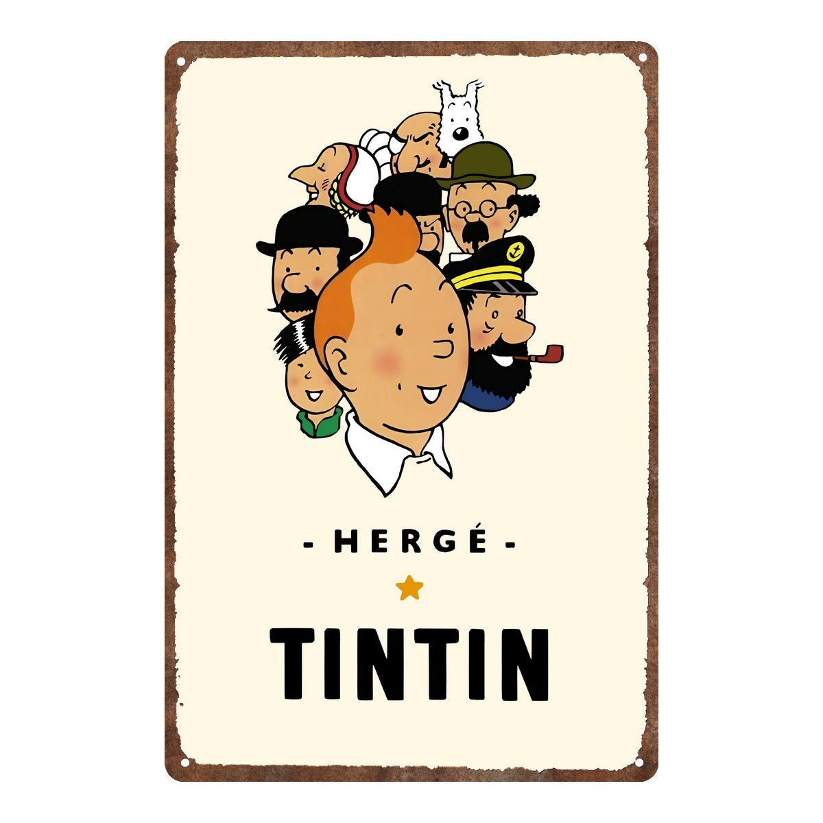 Tintin Metal Signs